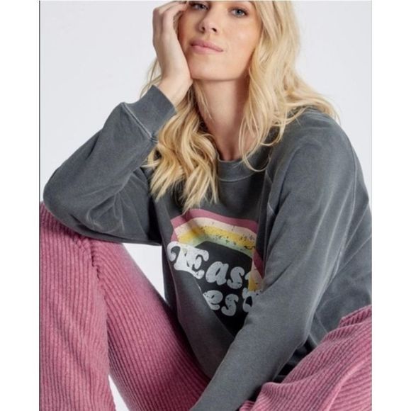 Wildfox "Easy Does It" Soft Statement Sweatshirt NWT - Picture 4 of 16